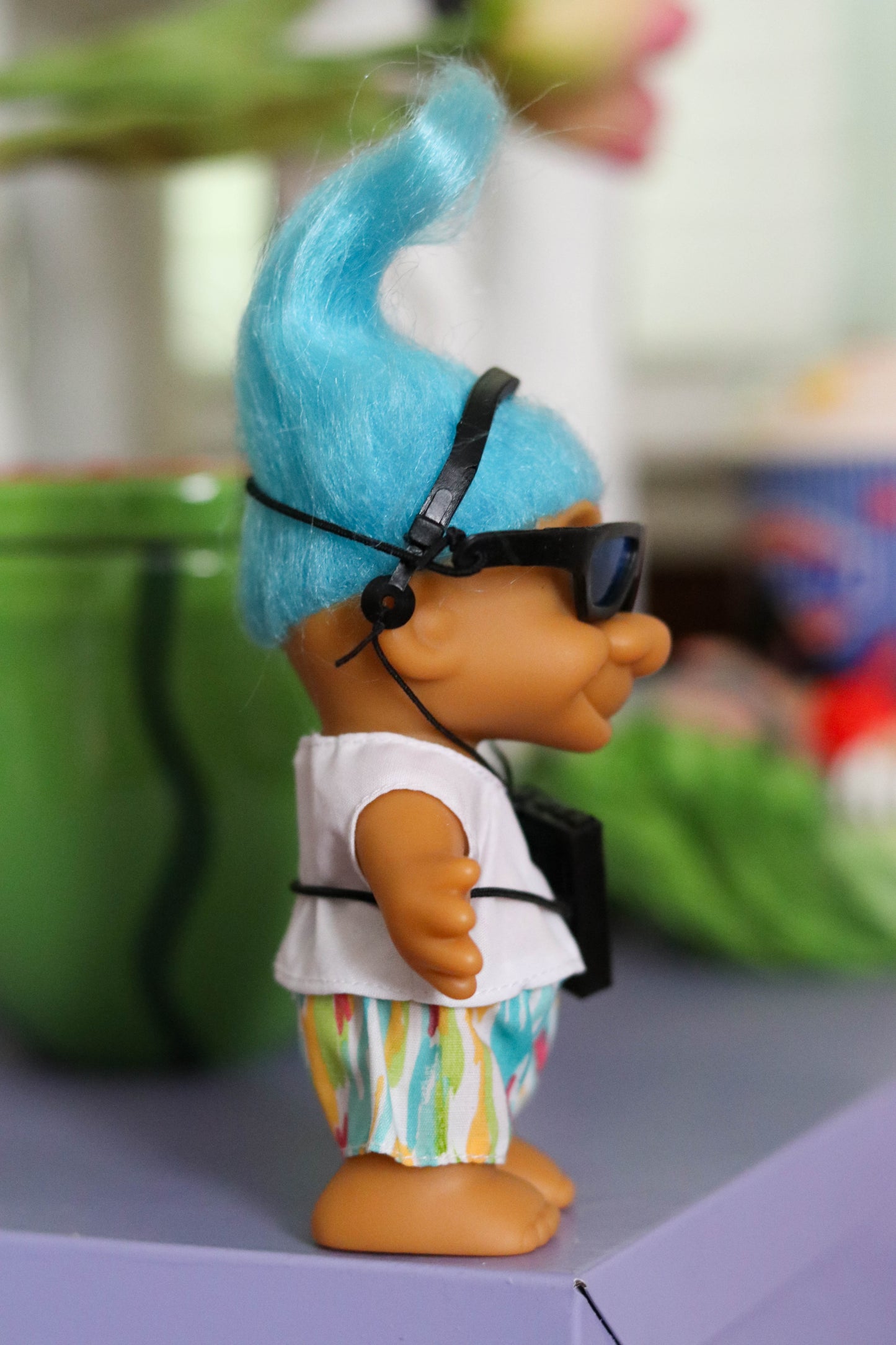 Vintage Summer Walkman Troll Doll
