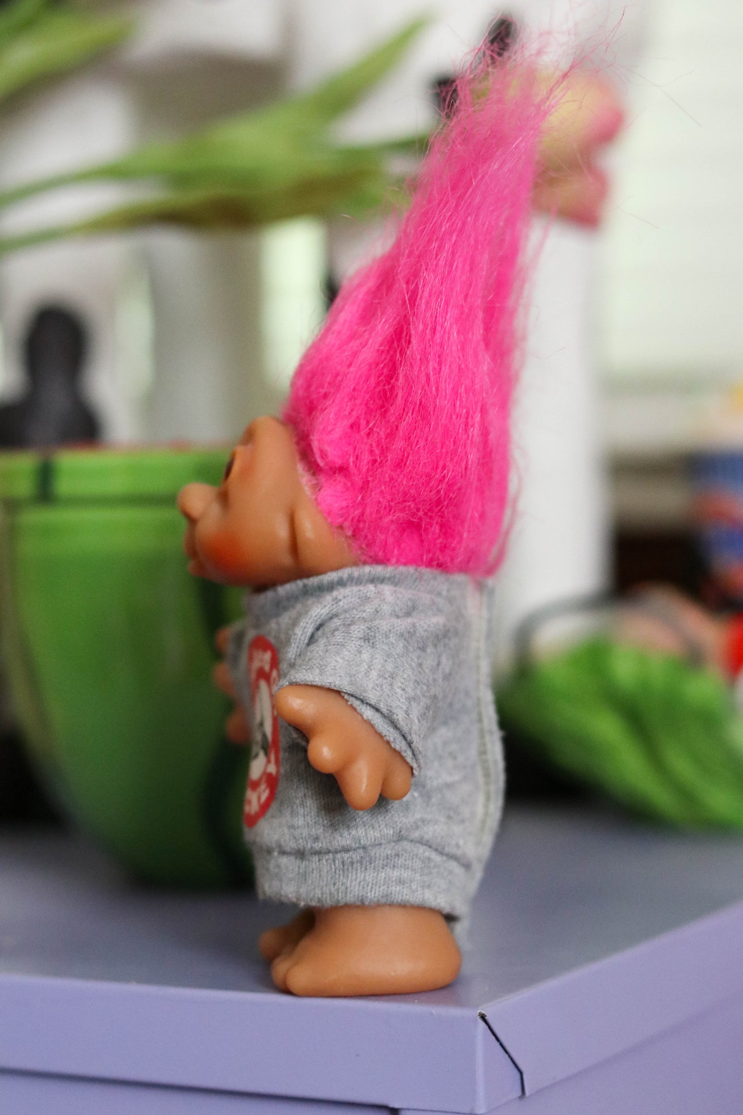 Vintage 80s Hooked On Hockey Damn Troll Doll