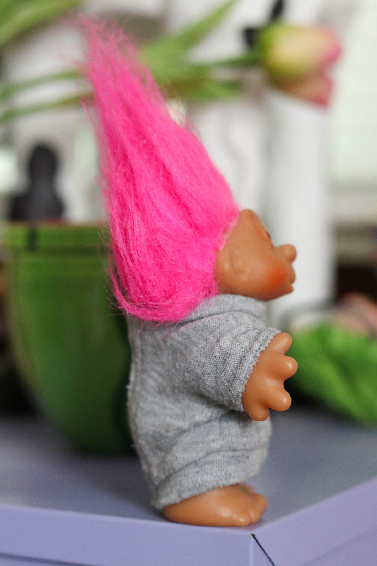 Vintage 80s Hooked On Hockey Damn Troll Doll