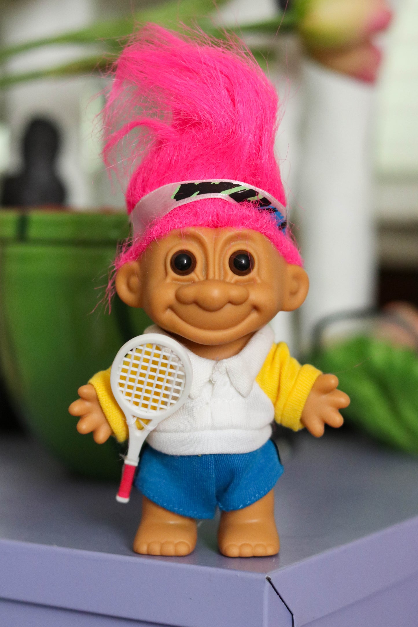 Vintage Tennis Player Troll Doll