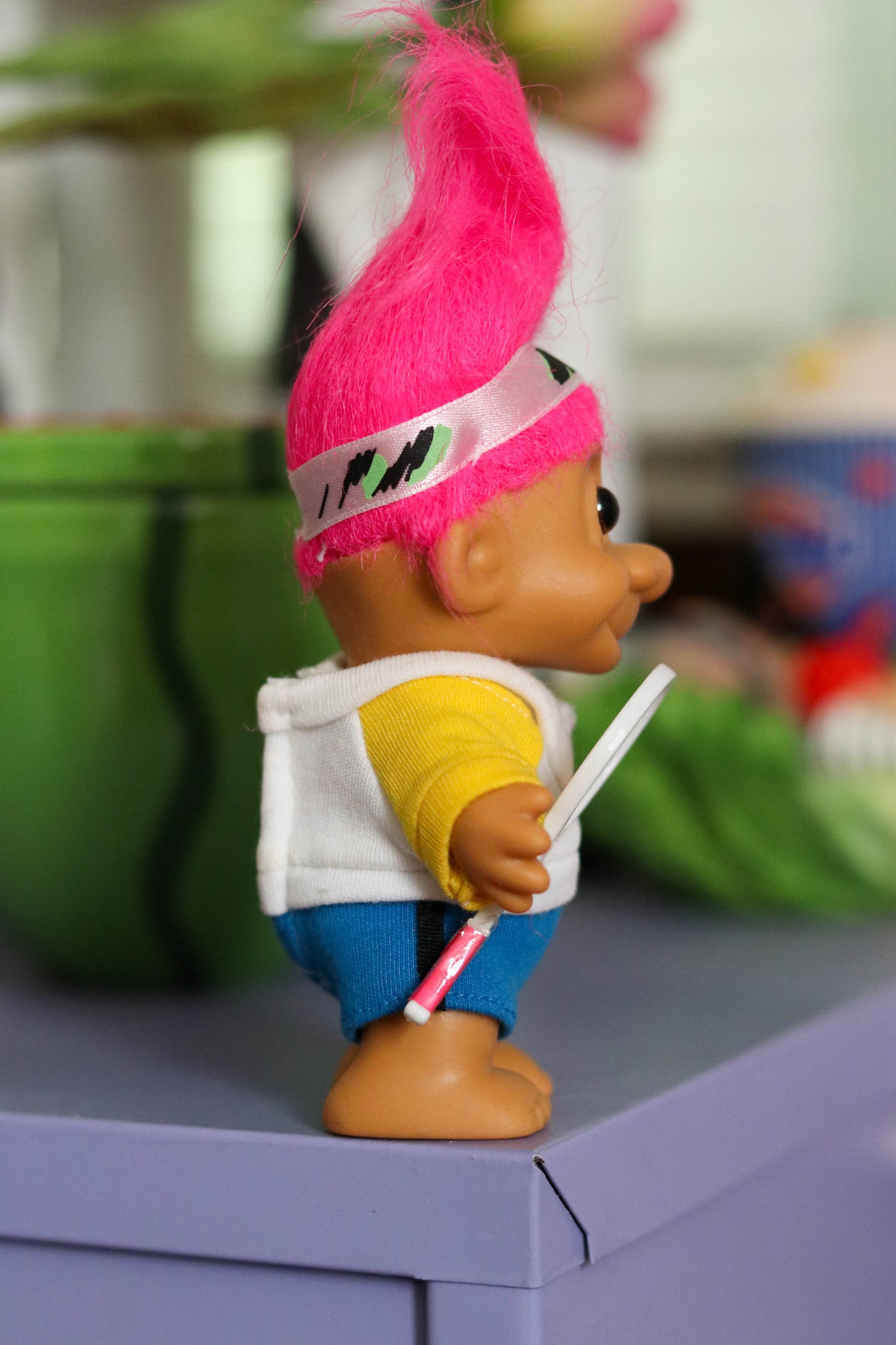 Vintage Tennis Player Troll Doll