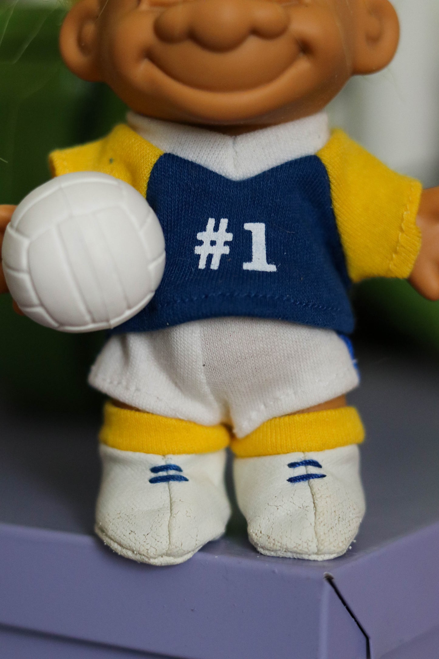 Vintage Volleyball Player Troll Doll