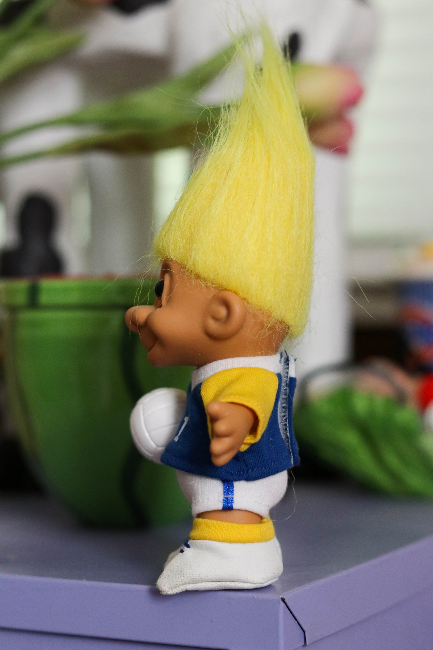 Vintage Volleyball Player Troll Doll