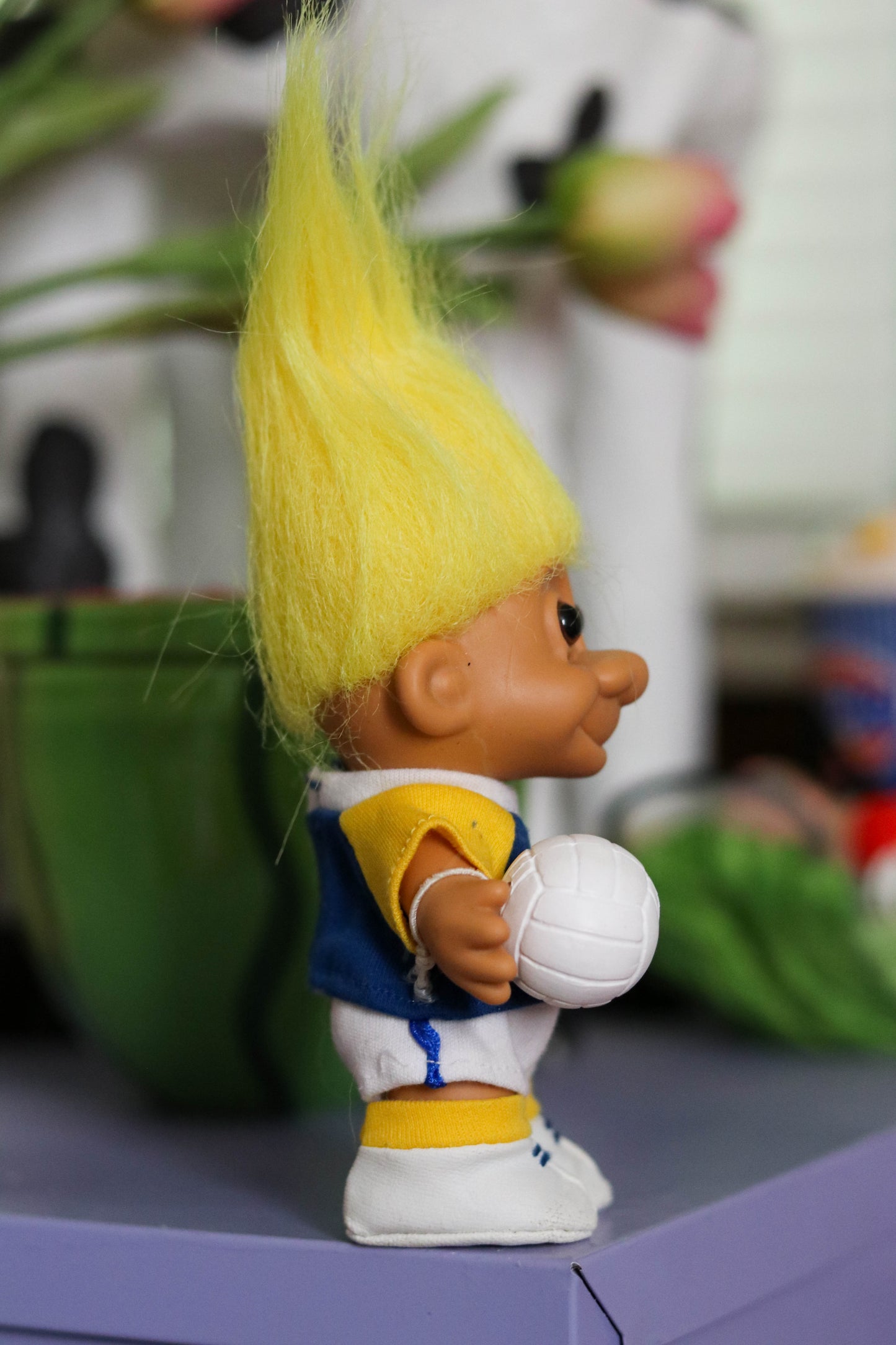 Vintage Volleyball Player Troll Doll