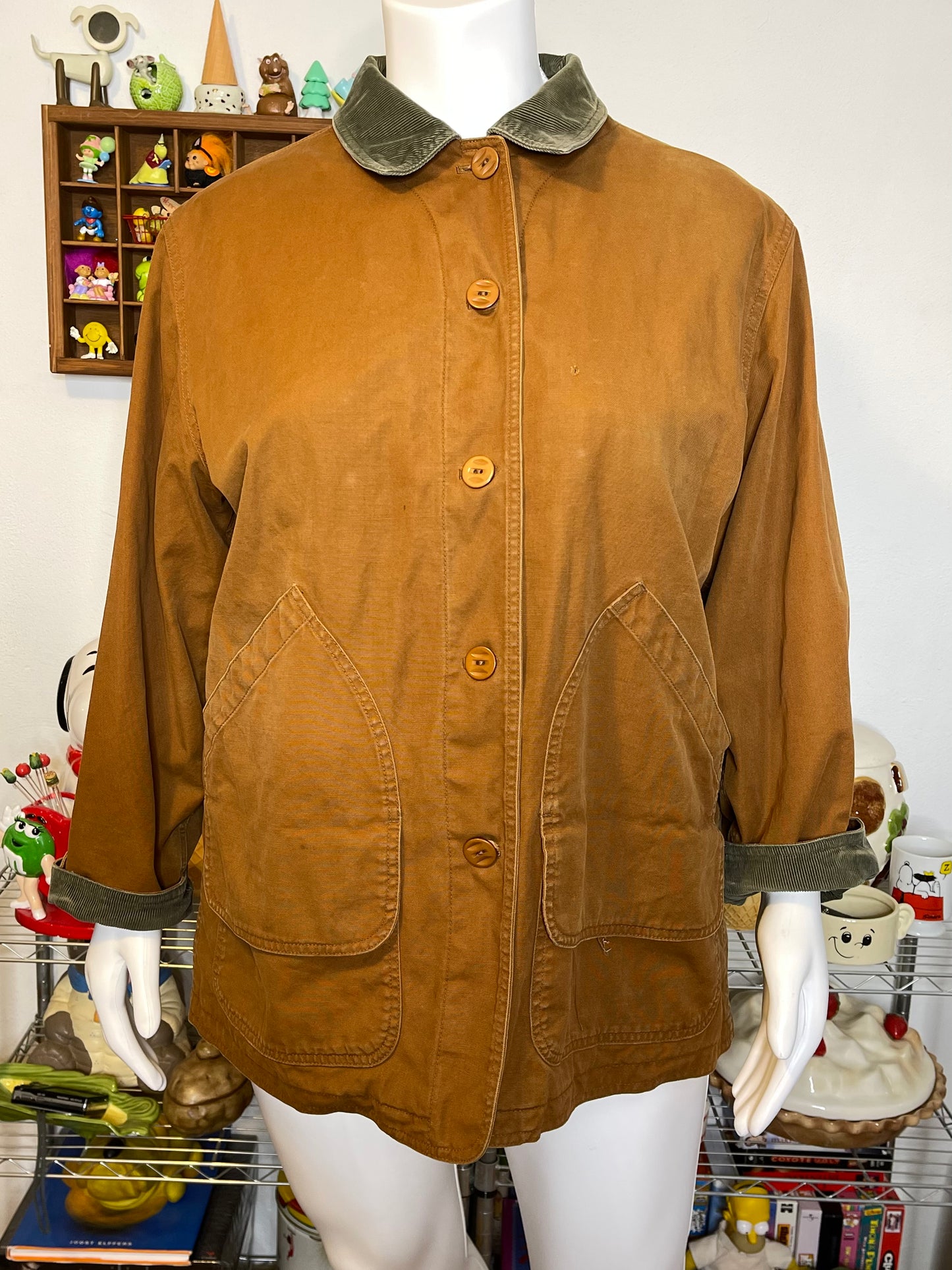 Vintage Golden Brown Barn Coat Sz XL