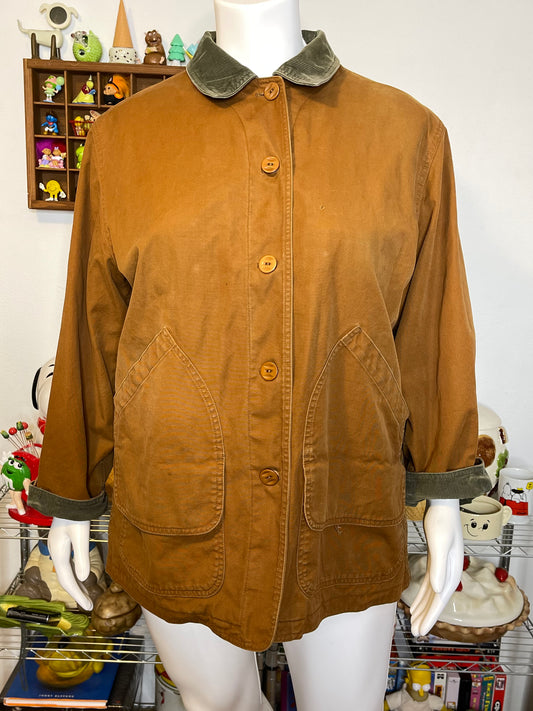 Vintage Golden Brown Barn Coat Sz XL