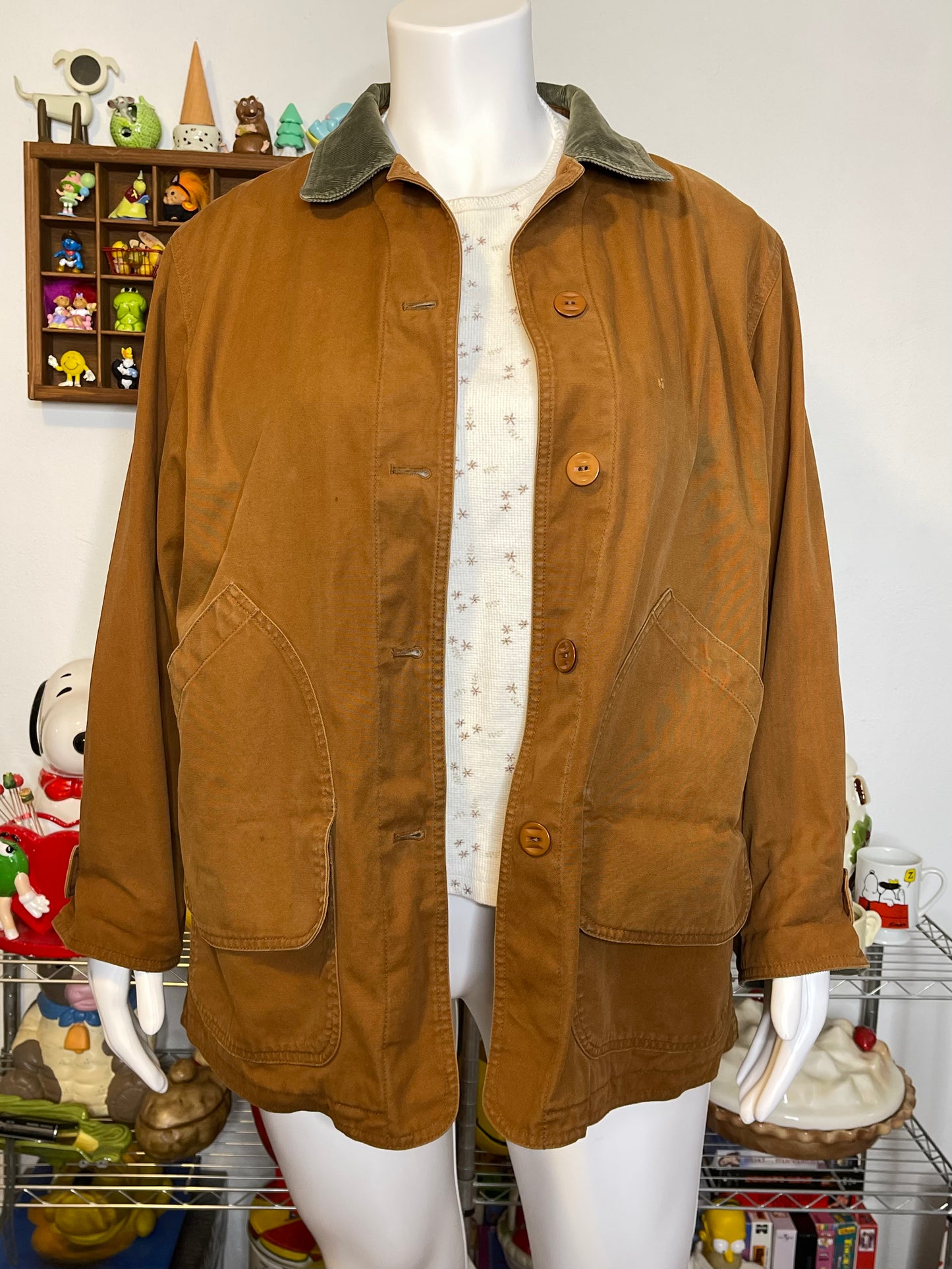 Vintage Golden Brown Barn Coat Sz XL