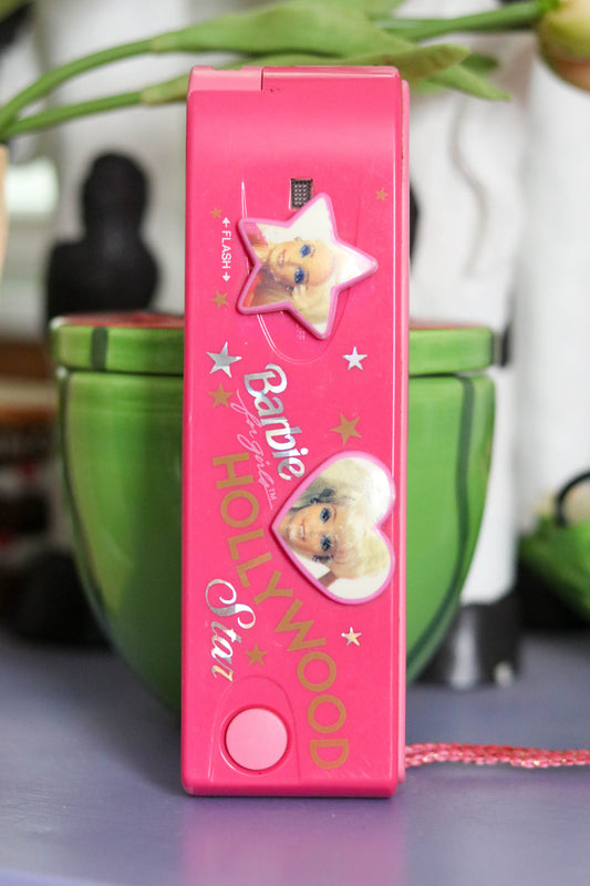 Vintage 90s Pink Barbie Hollywood Star 110 Film Camera