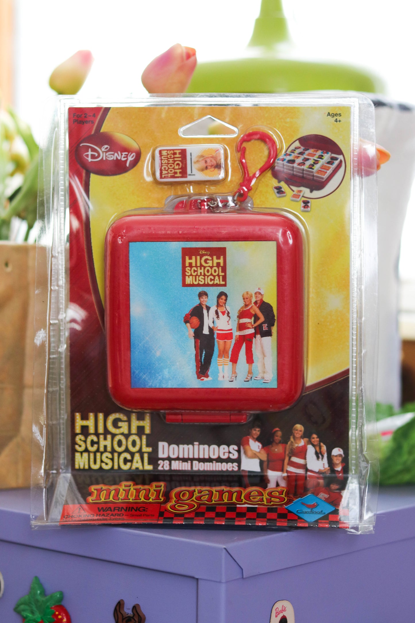 High School Musical Disney Dominoes Mini Game keychain