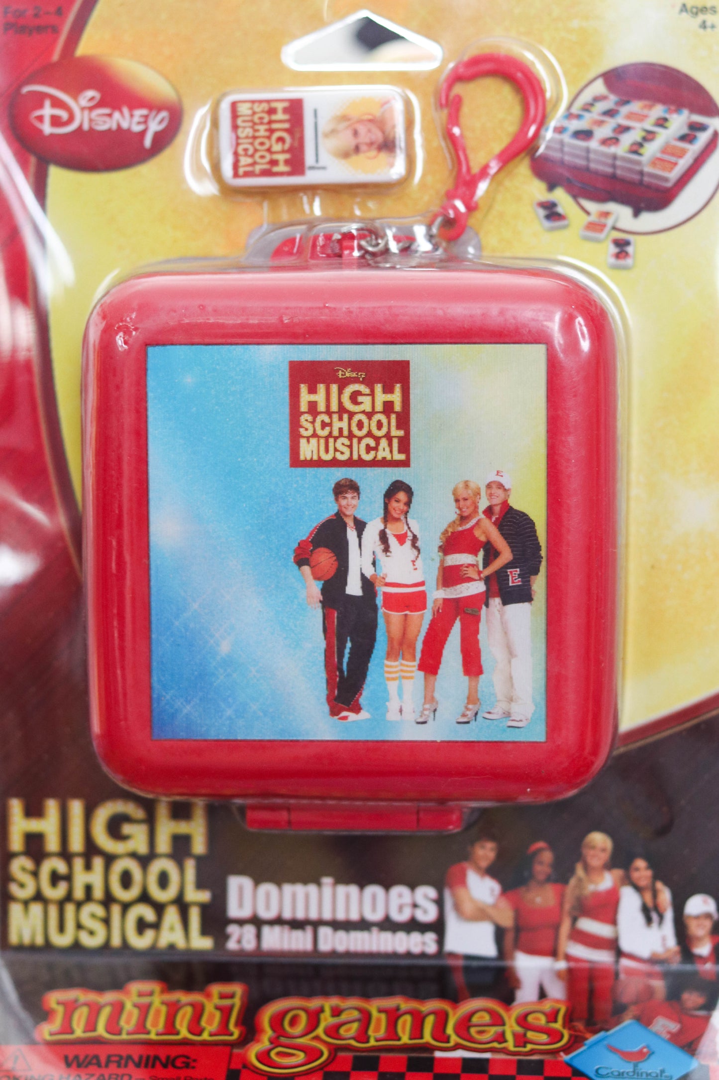 High School Musical Disney Dominoes Mini Game keychain