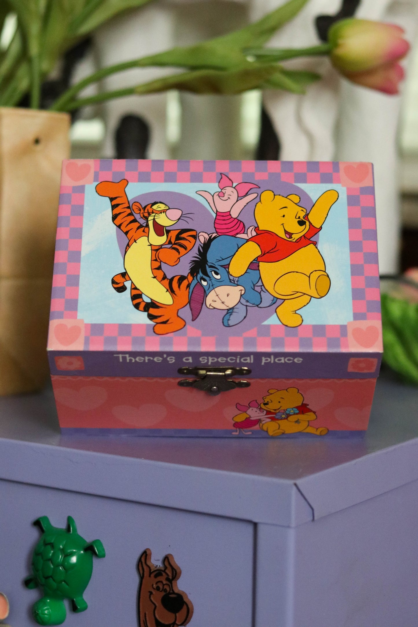 Vintage Winnie The Pooh & Friends Music Trinket Box