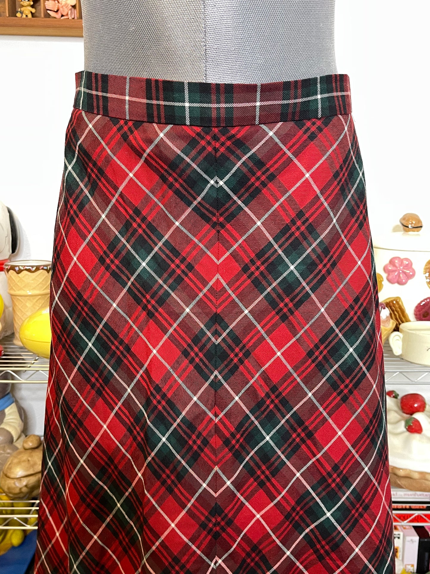 Pendleton Plaid Tartan Wool A-line Maxi Skirt Sz 8/P