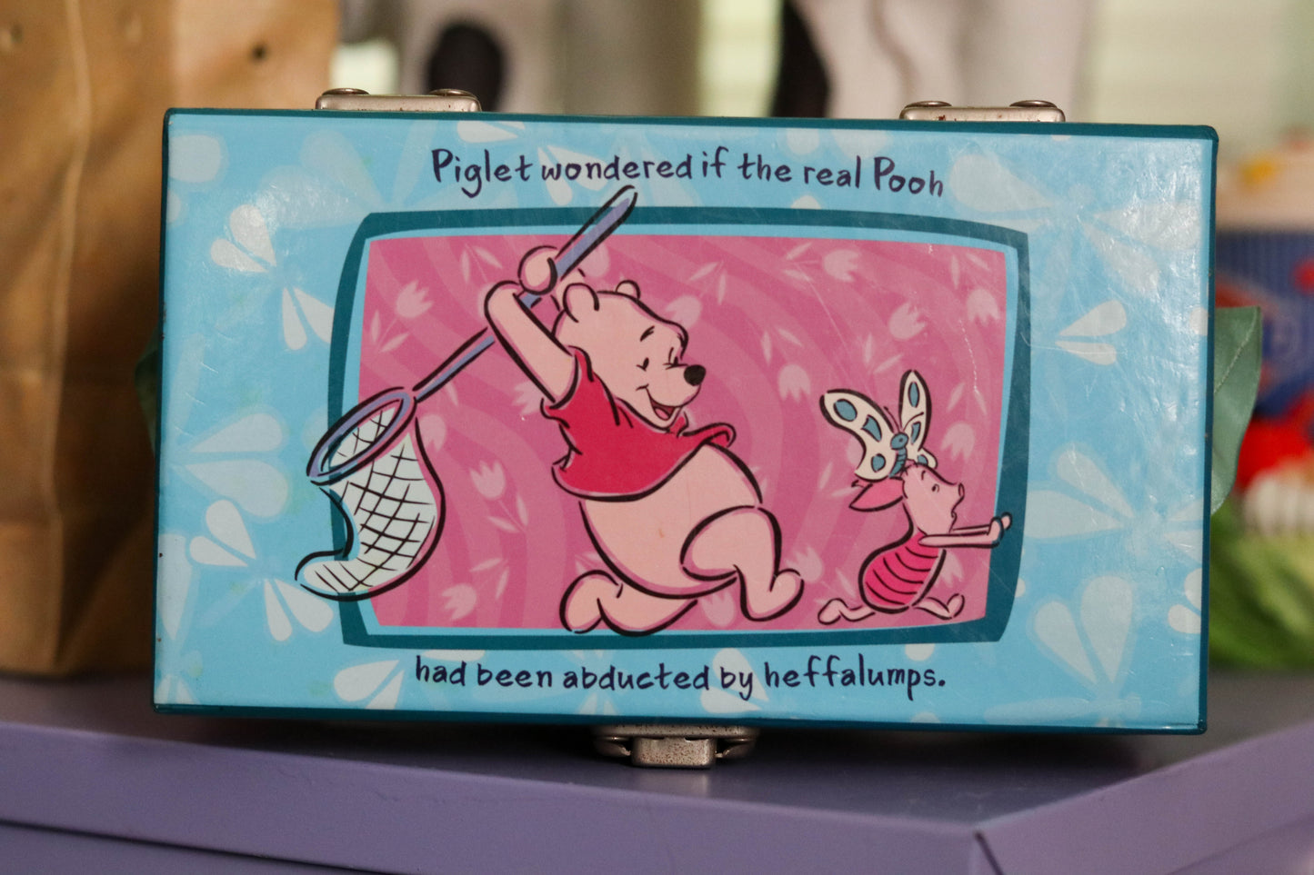 Vintage Winnie The Pooh & Piglet Jewelry Trinket Box