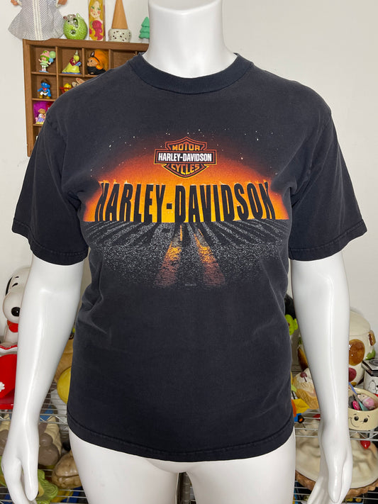 2000s Harley Davidson Sunset Graphic Tee Sz L