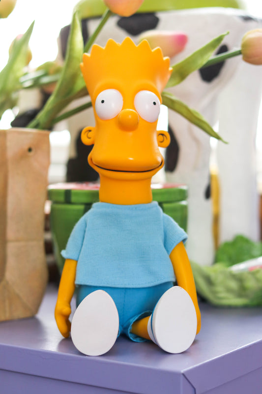 Vintage 90s Bart Simpson Vinyl Plush Doll