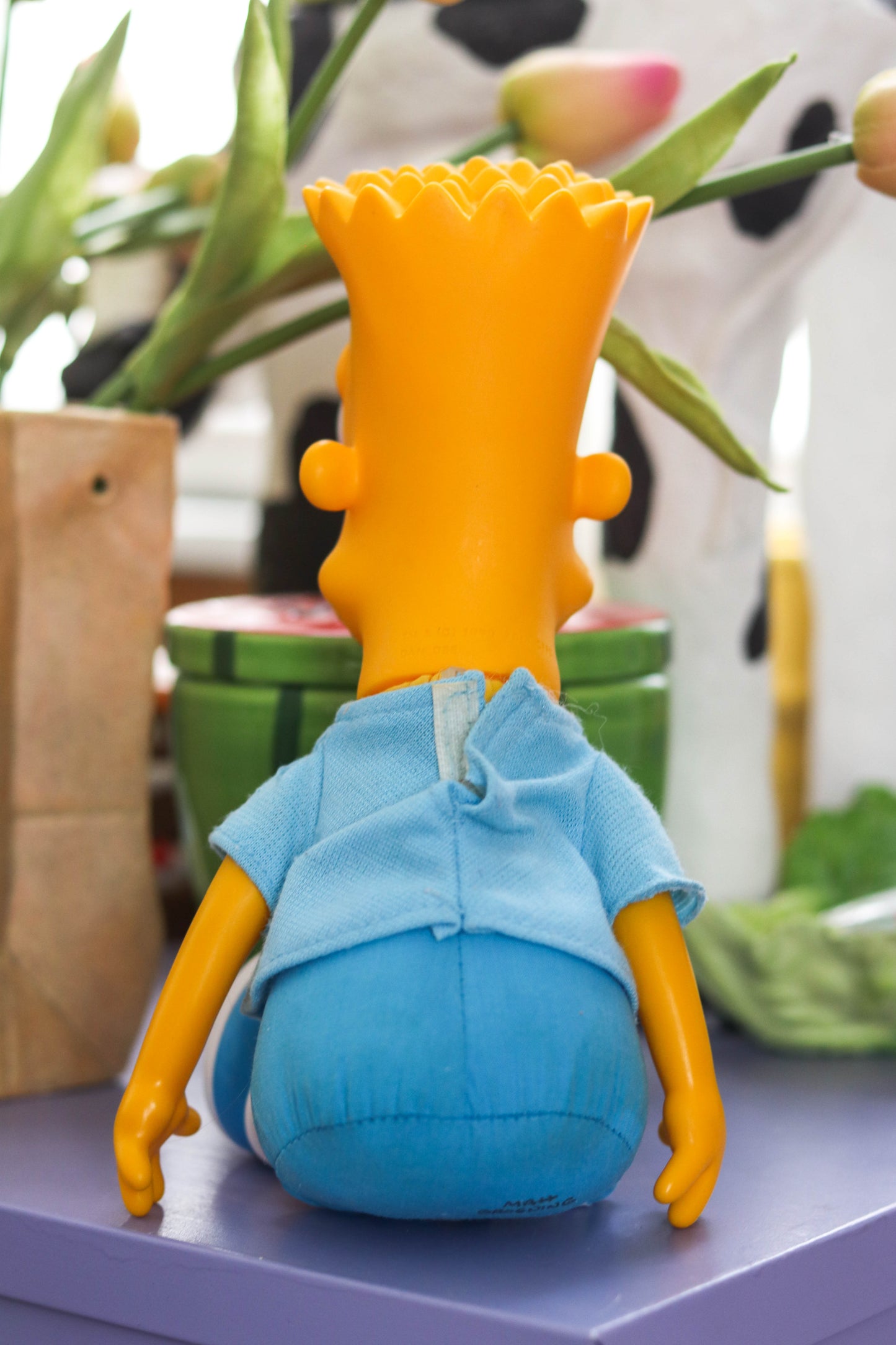 Vintage 90s Bart Simpson Vinyl Plush Doll