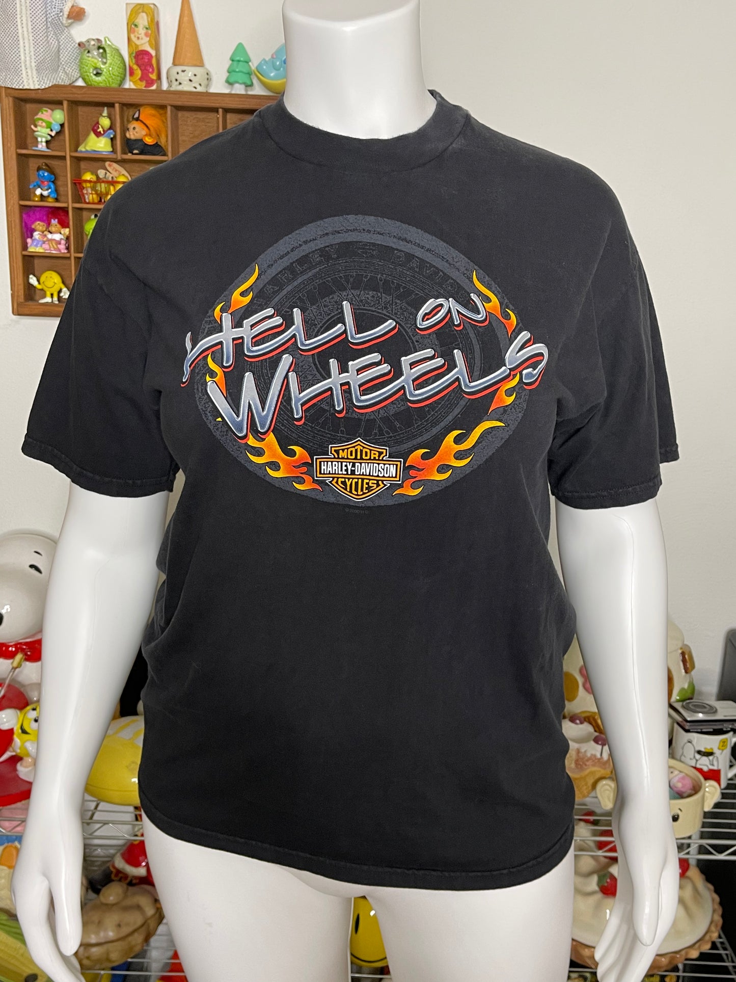 Vintage 2000s Harley Davidson Hell On Wheels Tee Sz L