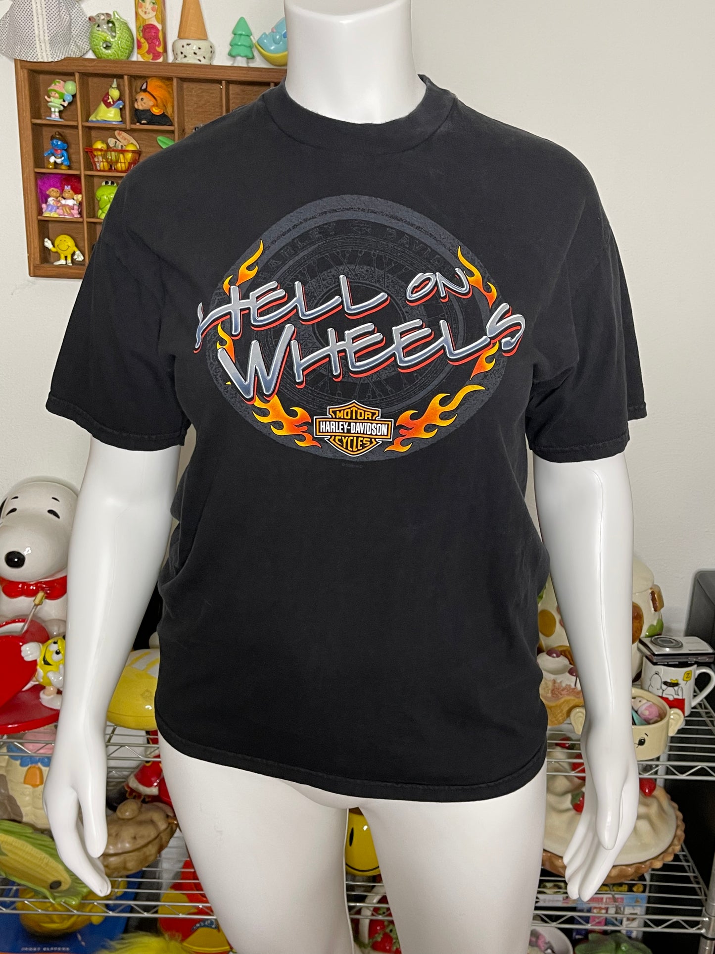 Vintage 2000s Harley Davidson Hell On Wheels Tee Sz L