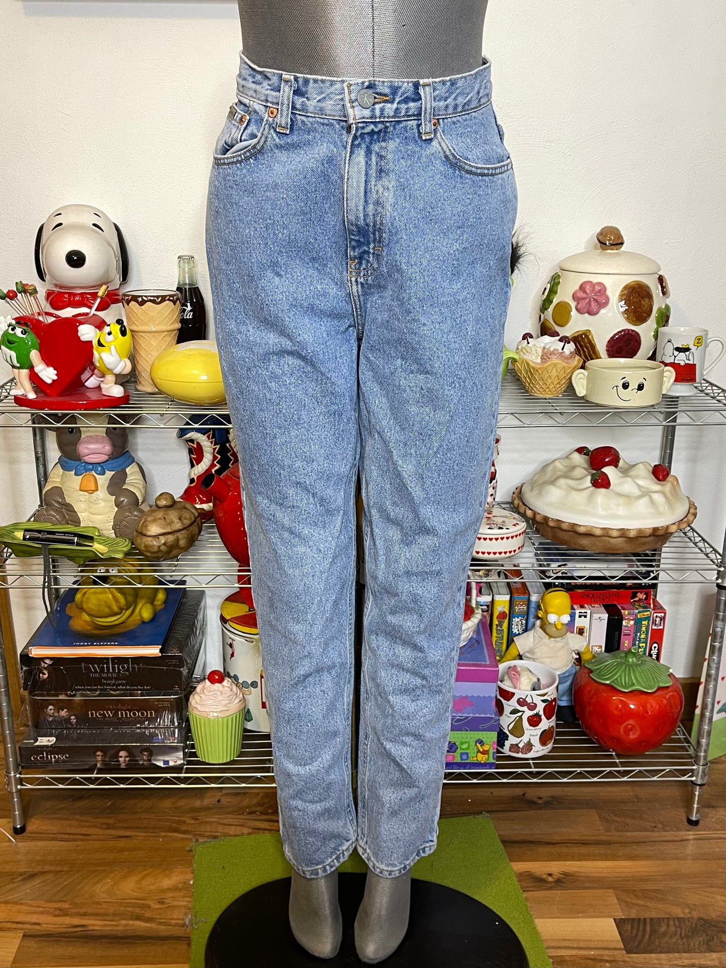Vintage Calvin Klein Light Wash Denim Jeans Sz 12 28in