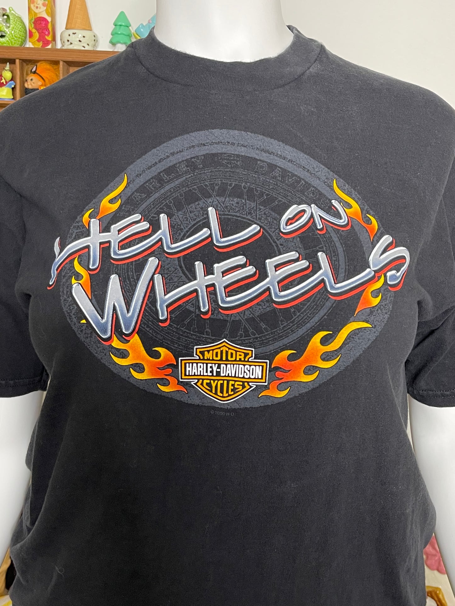 Vintage 2000s Harley Davidson Hell On Wheels Tee Sz L