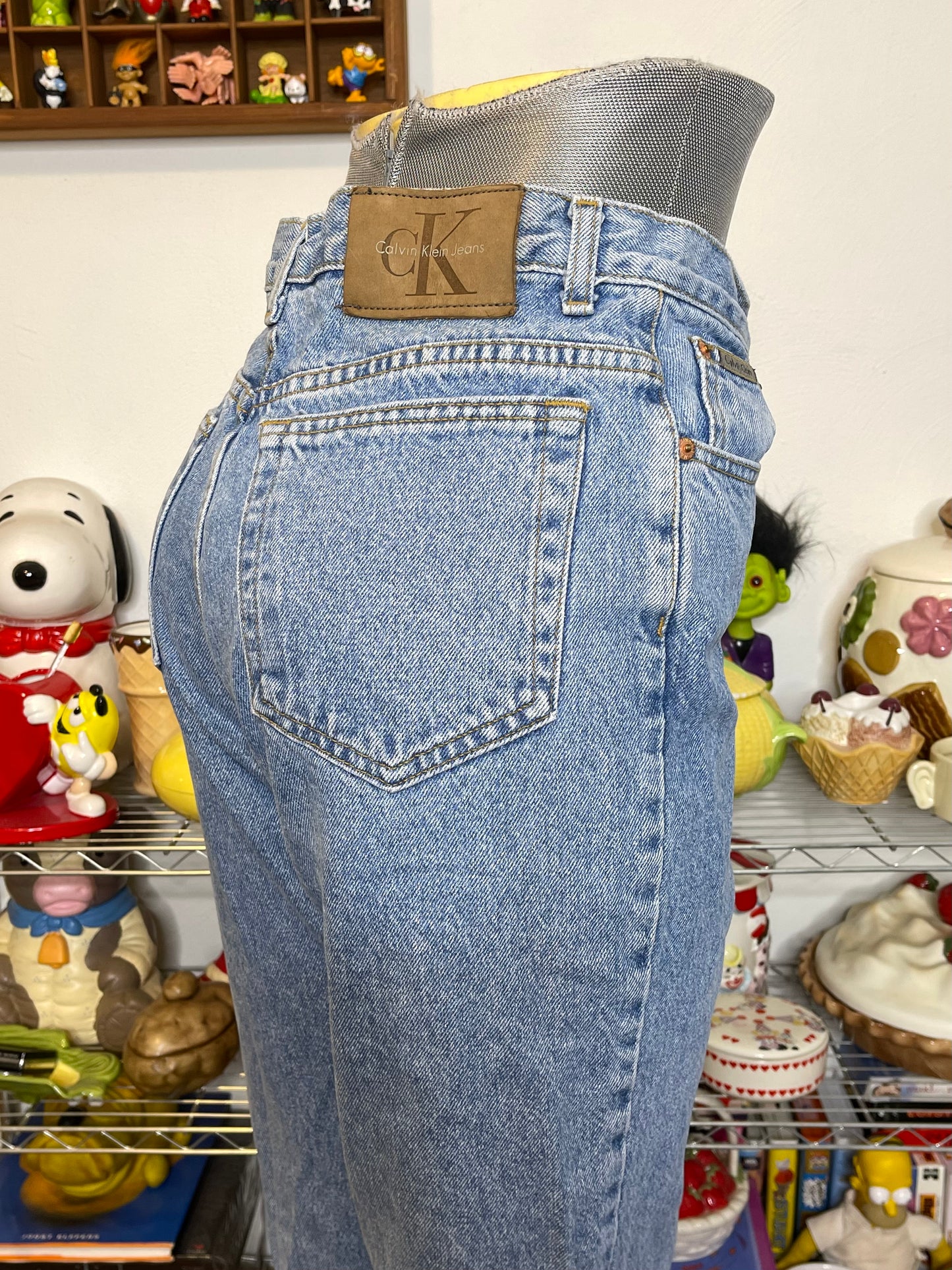 Vintage Calvin Klein Light Wash Denim Jeans Sz 12 28in