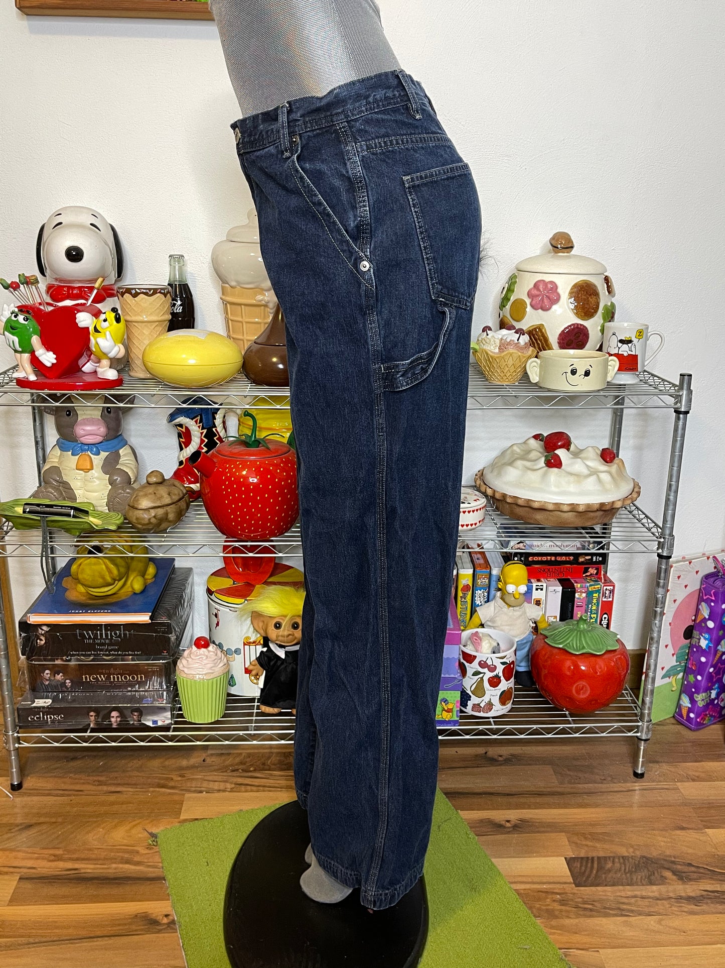 2000s Dark Wash Denim Calvin Klein Carpenter Style Jeans Sz 10 32in