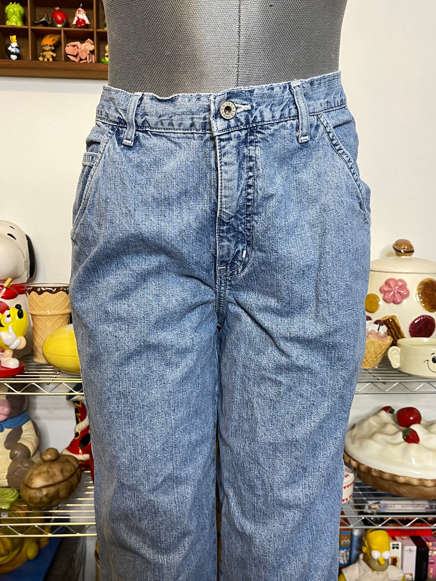 Vintage Guess Cargo Carpenter Style Distressed Denim Jeans Sz 30in