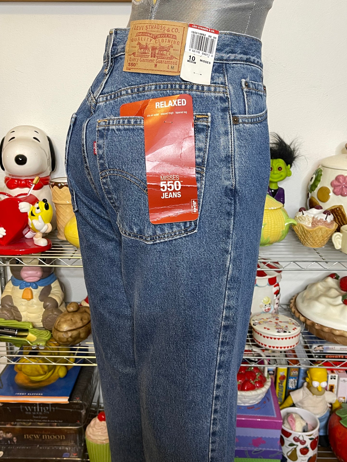 Vintage 2000s Deadstock Levi's 550 Mom Jeans Sz 10 28in