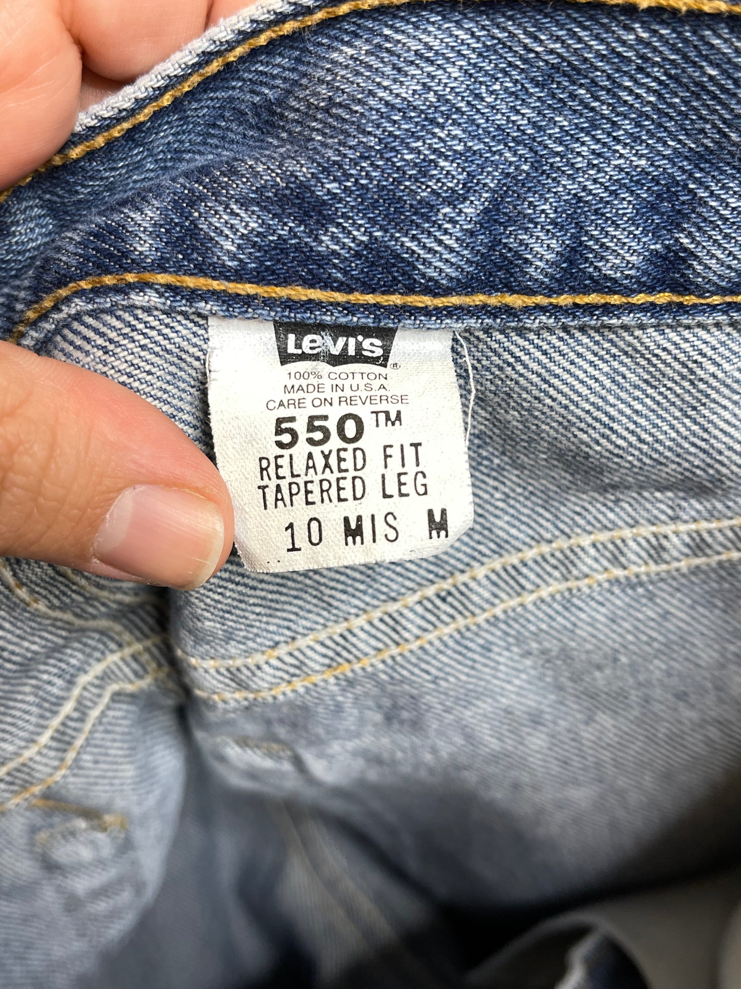 Vintage 2000s Deadstock Levi's 550 Mom Jeans Sz 10 28in