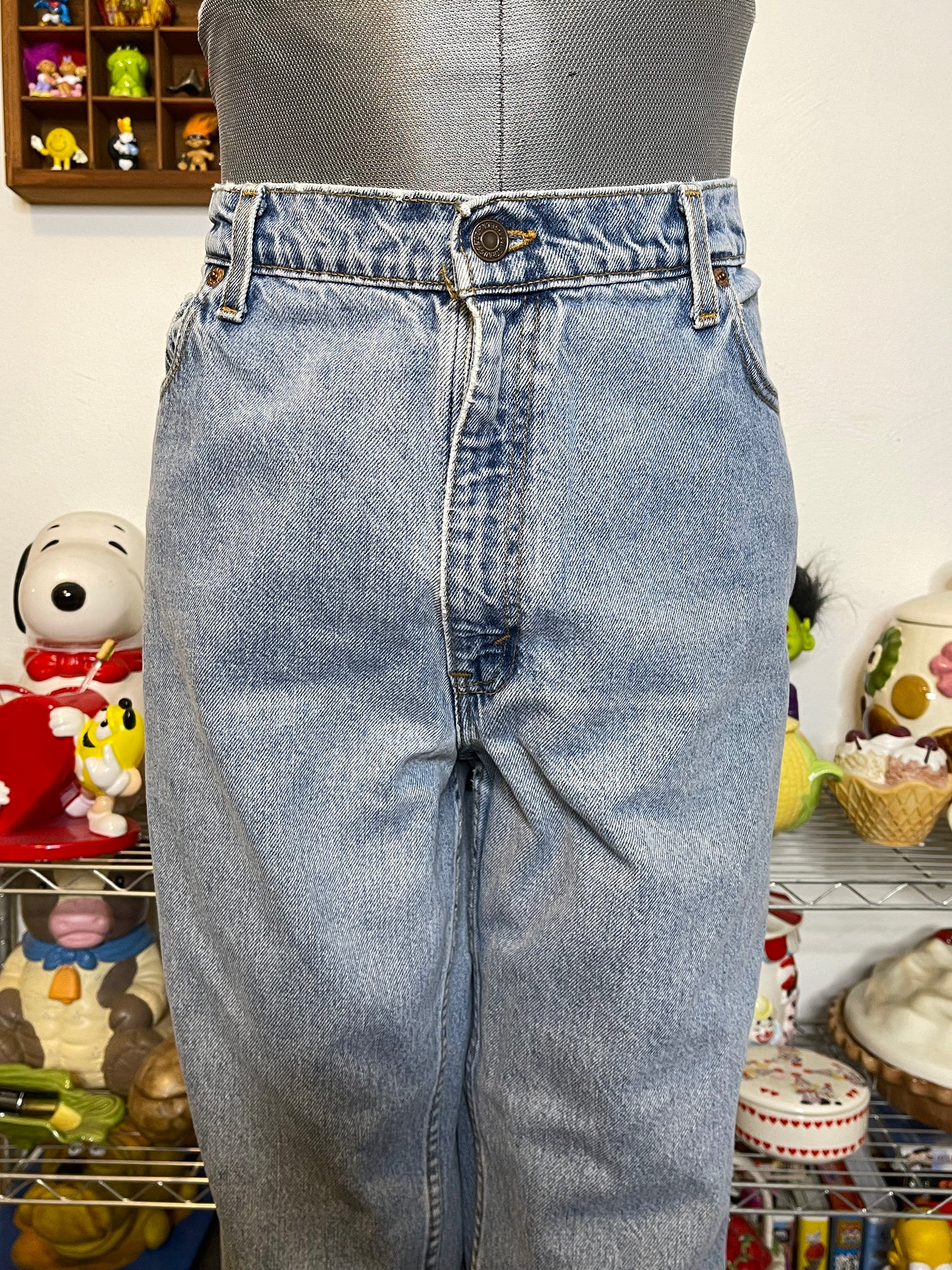 Vintage 90s Levi's 550 Light Wash Denim Jeans Sz 16 33in
