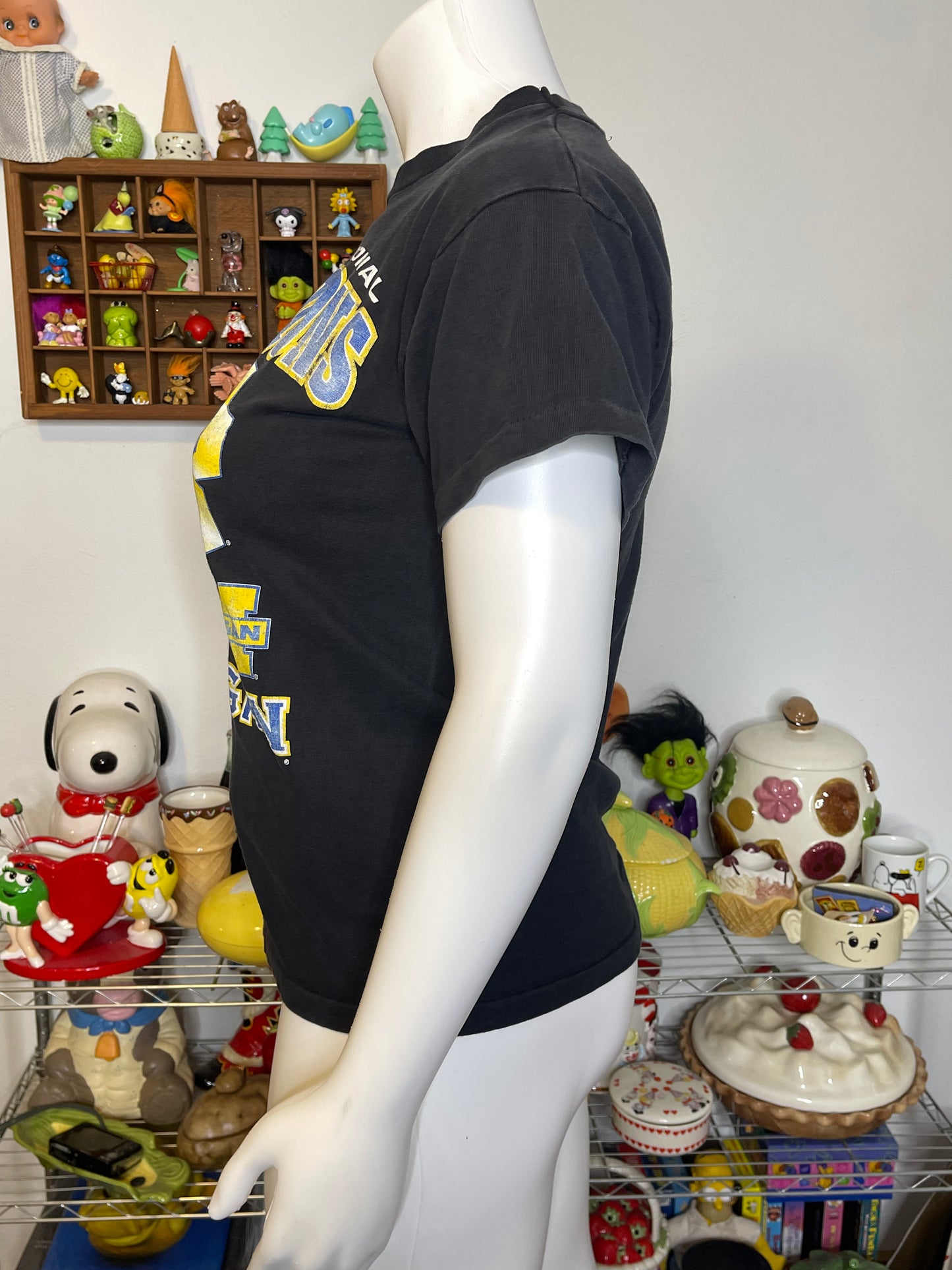 Vintage 90s Michigan Wolverines National Champions Graphic Tee Sz L