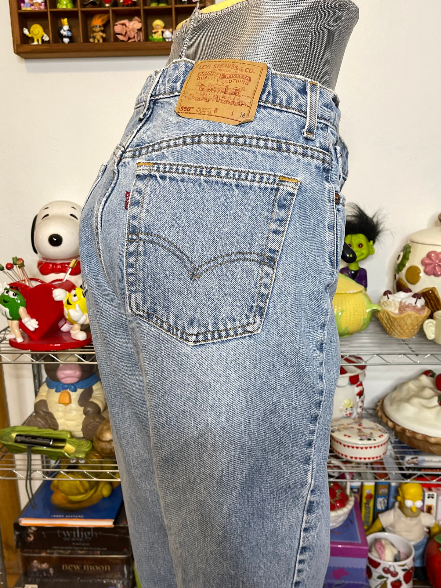 Vintage 90s Levi's 550 Light Wash Denim Jeans Sz 16 33in