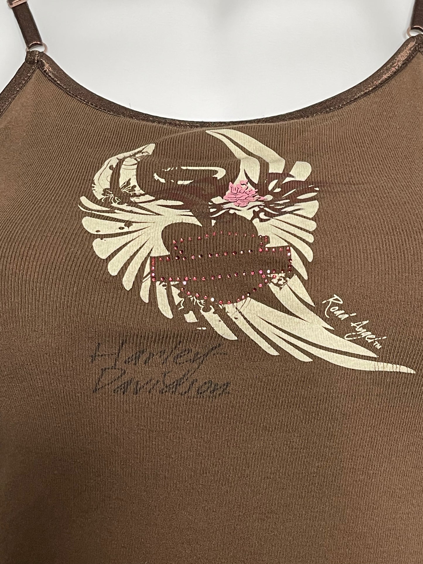 2000s Brown Harley Davidson Road Angel Tank Sz L/XL
