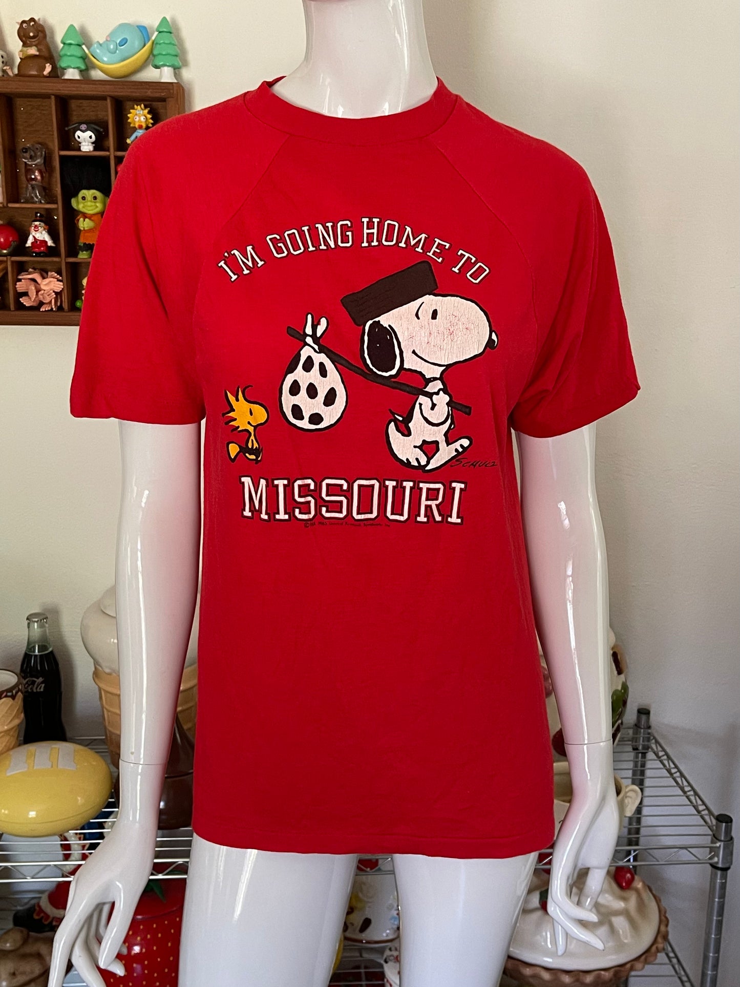 Vintage 60's Snoopy Missouri graphic tee sz M