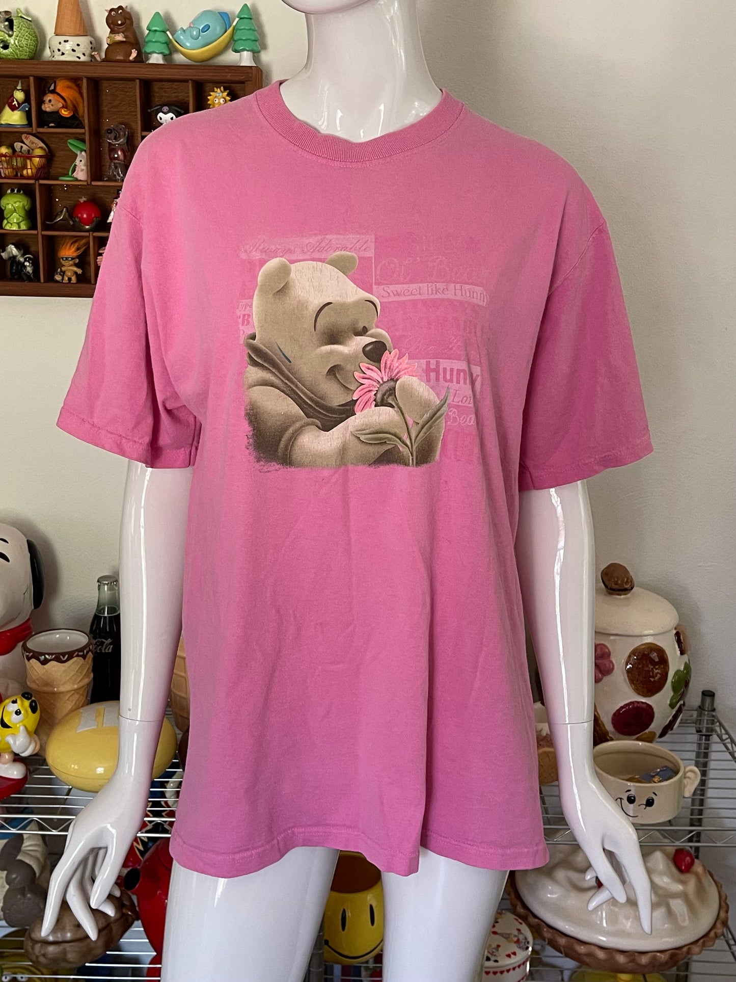 2000's Pink Winnie The Pooh tee sz L