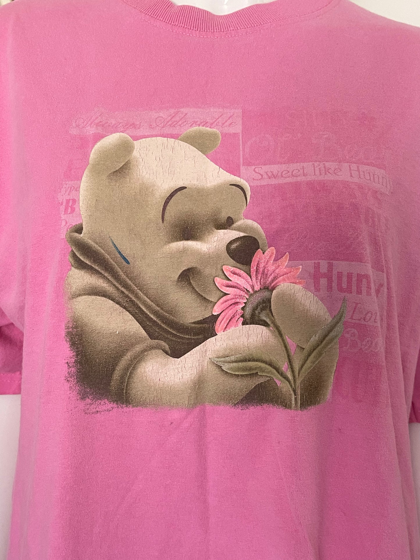 2000's Pink Winnie The Pooh tee sz L