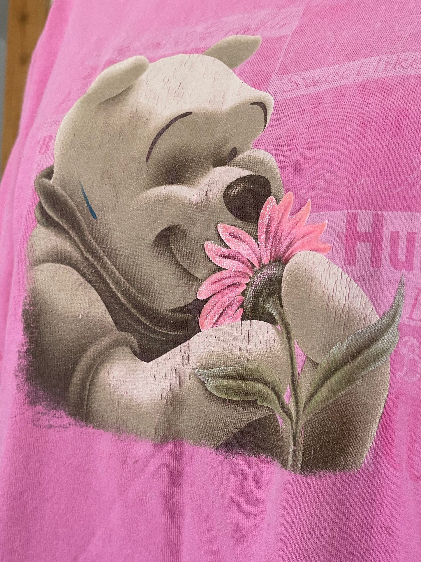 2000's Pink Winnie The Pooh tee sz L