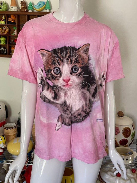The mountain tie dye cat tee sz M