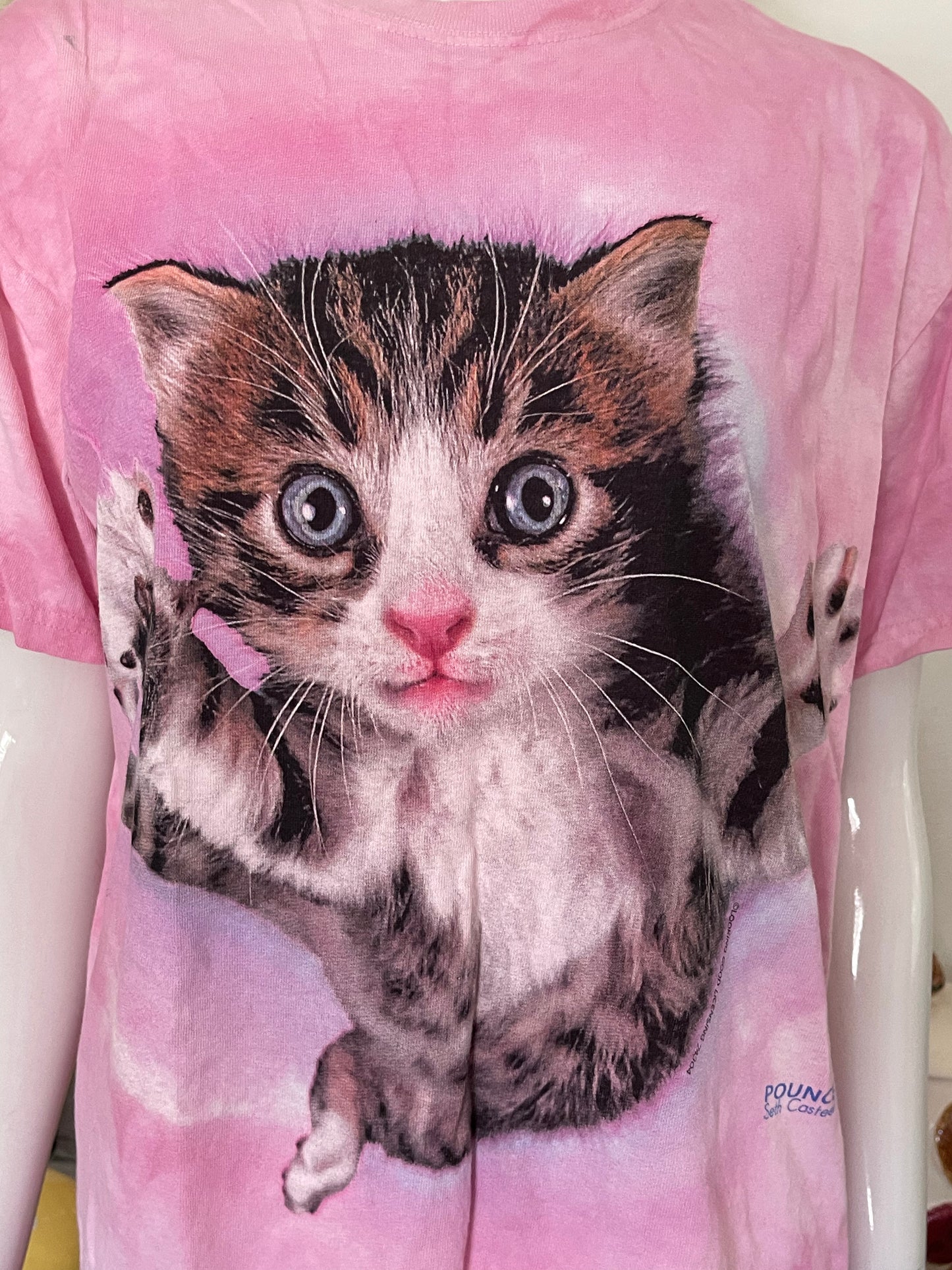 The mountain tie dye cat tee sz M