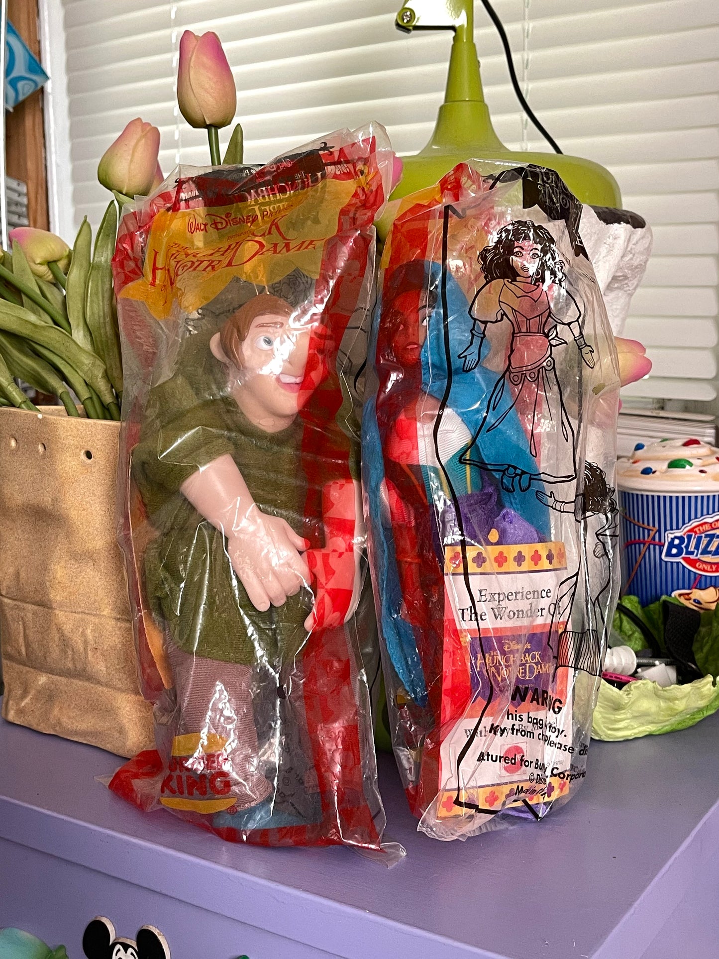 Vintage Deadstock The Hunchback Of Notre Dame Puppet Plush Set (2)