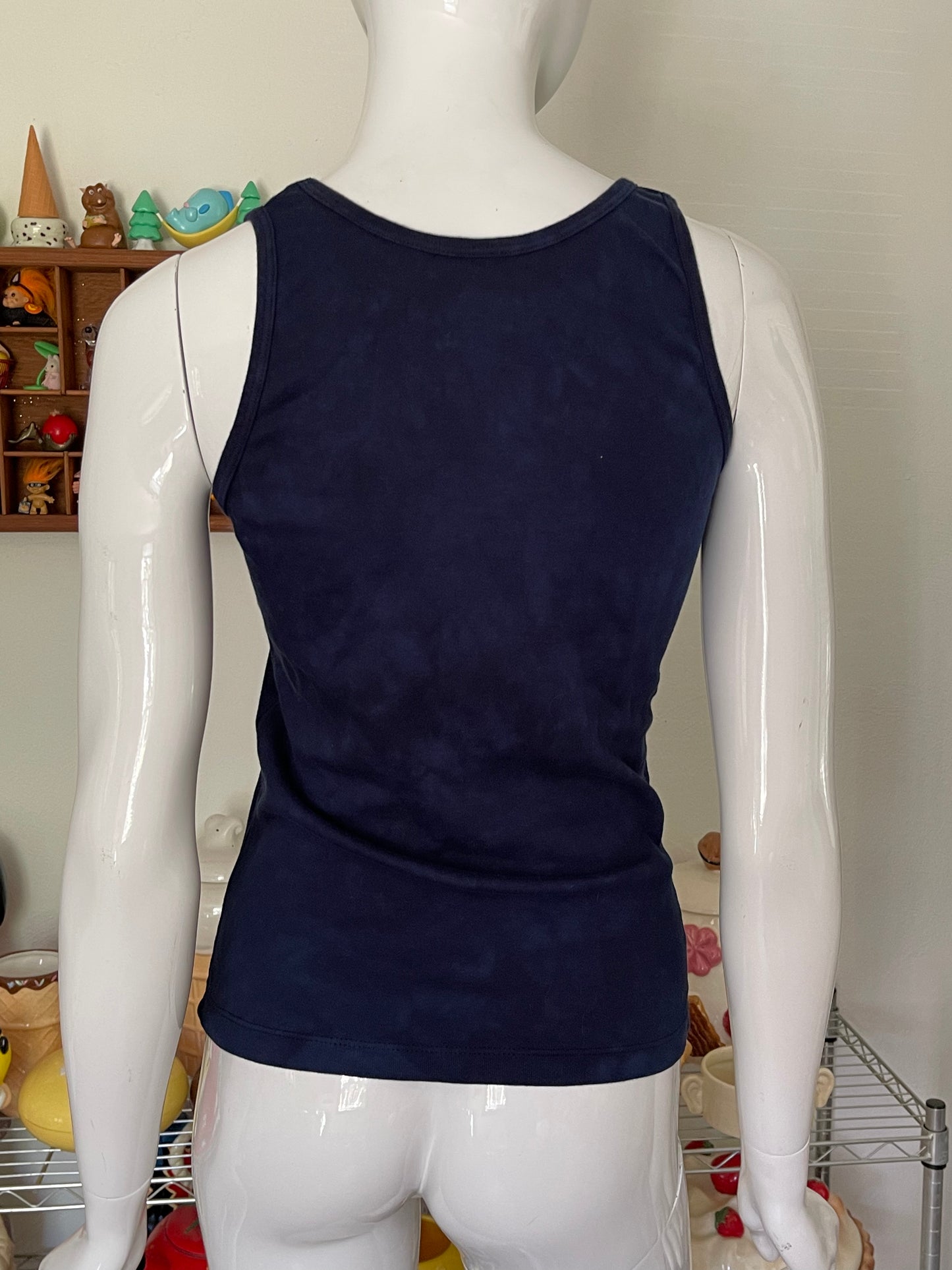 Y2K Navy Blue Moon Fairy tank sz M