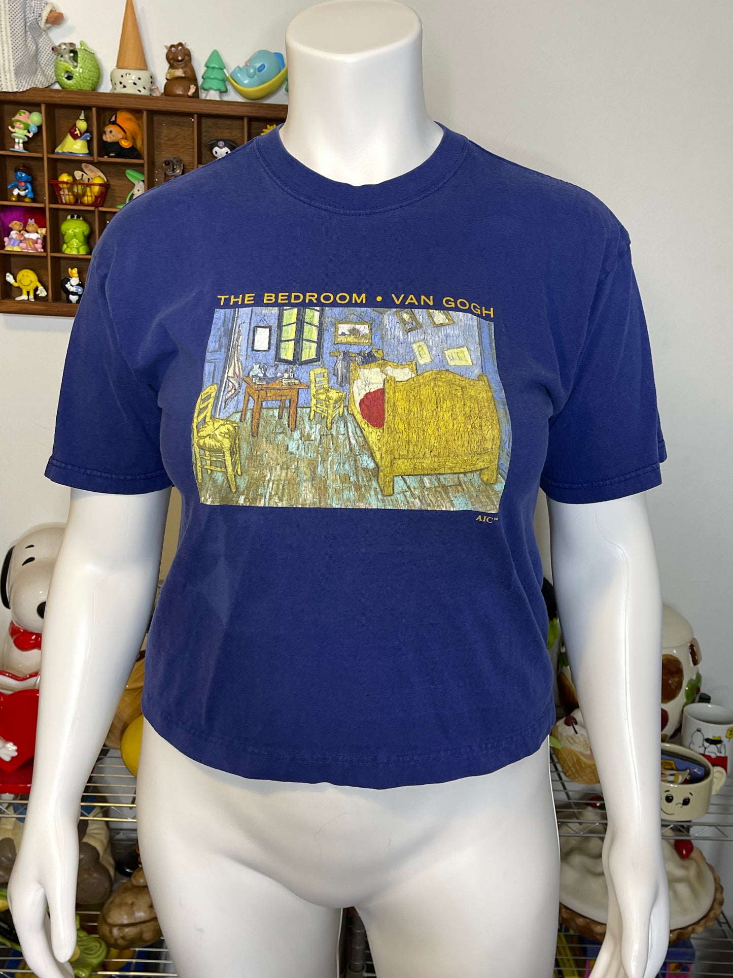 2000s The Bedroom By Van Gough Art Graphic Tee Sz L