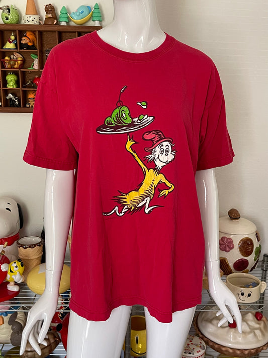 90s Dr. Seuss Green Eggs & Ham tee sz M