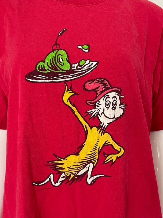 90s Dr. Seuss Green Eggs & Ham tee sz M