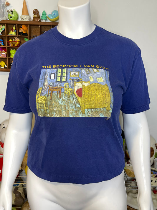 2000s The Bedroom By Van Gough Art Graphic Tee Sz L