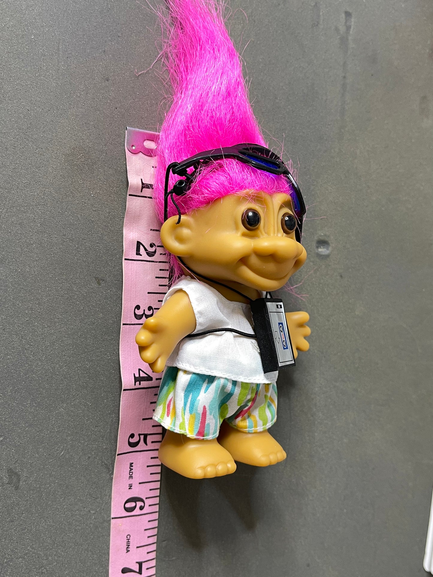 Vintage Summer Walkman Troll Doll
