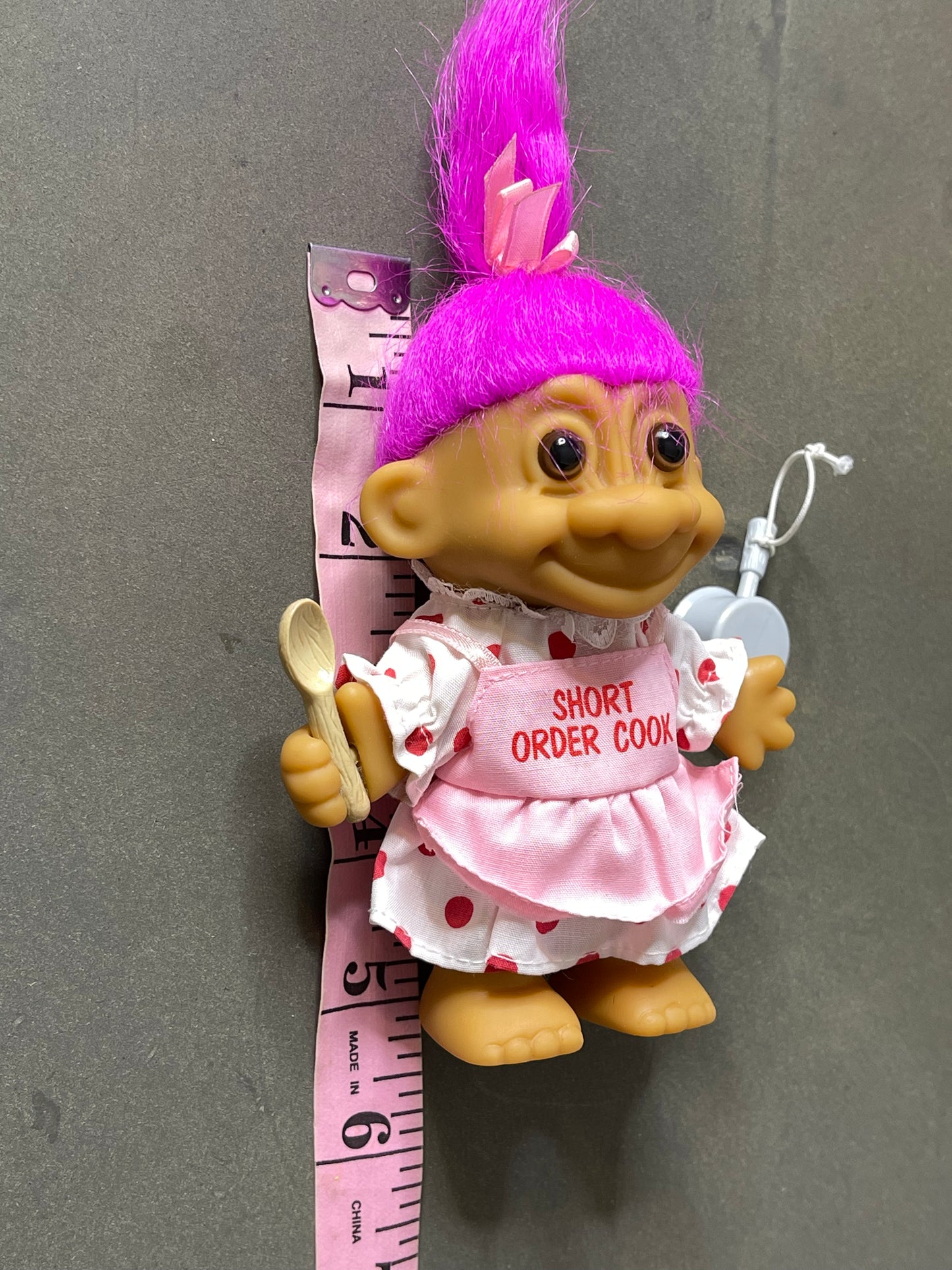 Vintage Short Order Cook Troll Doll