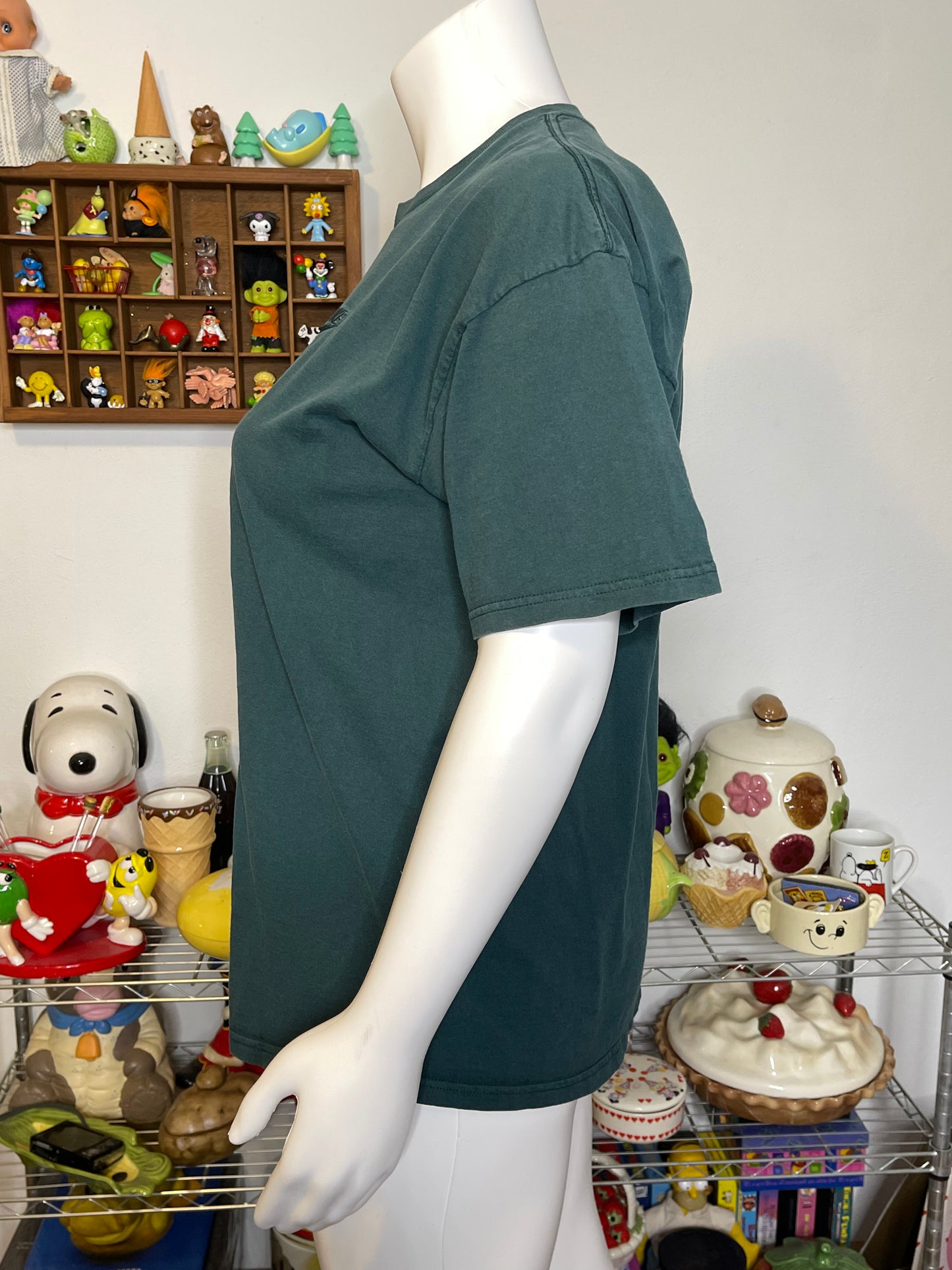 Vintage 90s Nike Faded Forest Green Tee Sz XL