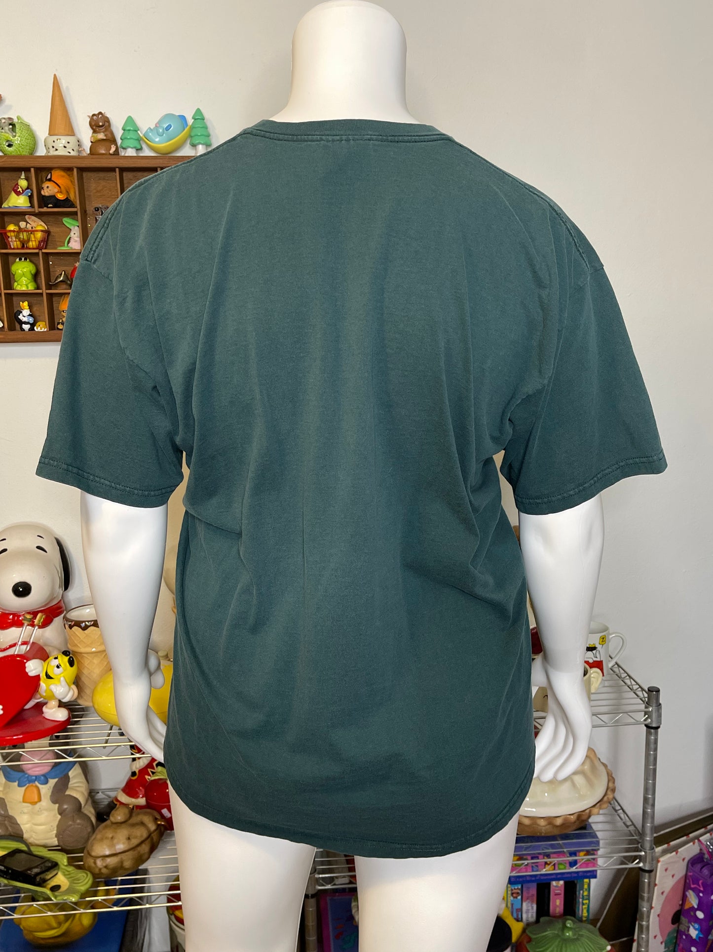 Vintage 90s Nike Faded Forest Green Tee Sz XL