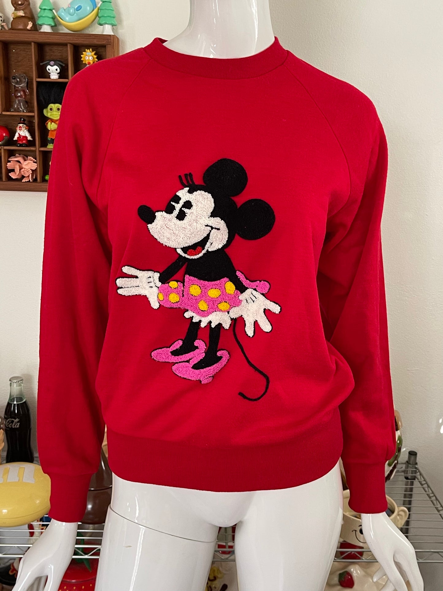 80's Minnie Mouse textured sweater sz XS /S